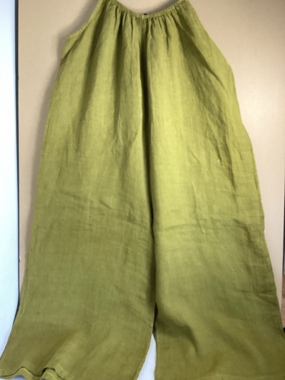 Women's Olive Green Wide-Leg Jumpsuit - Picture 6 of 11